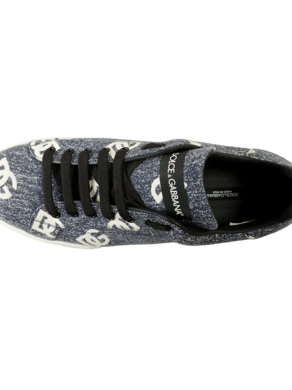 Dolce & Gabbana Men's Jacquard Denim Athletic Sneakers Shoes US 11 IT 44